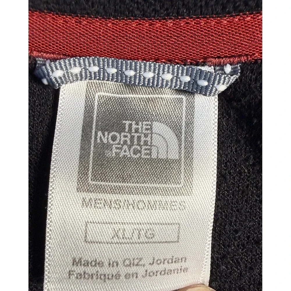The North Face Men's Black Knit Polyester 1/4 Zip Pullover Mock Neck XL Gorpcore